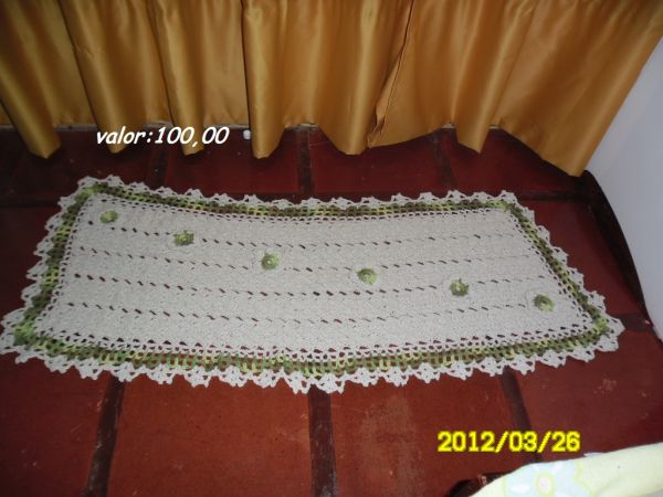 passadeira c/flores